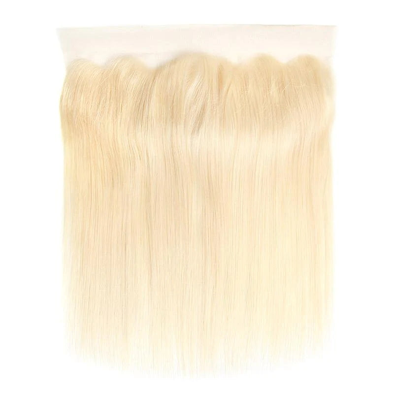 Rose Hair 1Pcs Blonde 613 Color Straight Hair 13x4 Lace Frontal Brazilian Virgin Hair