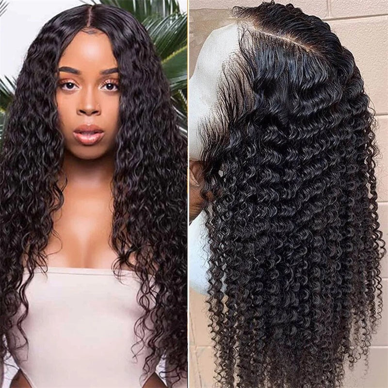 Rose Hair Kinky Curly Full Lace Wig Human Hair Wig