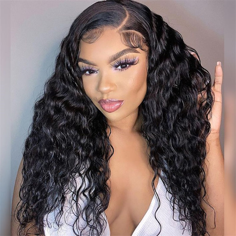 Rose Hair Water Wave 13x4 Lace Front Wig Human Hair Wig