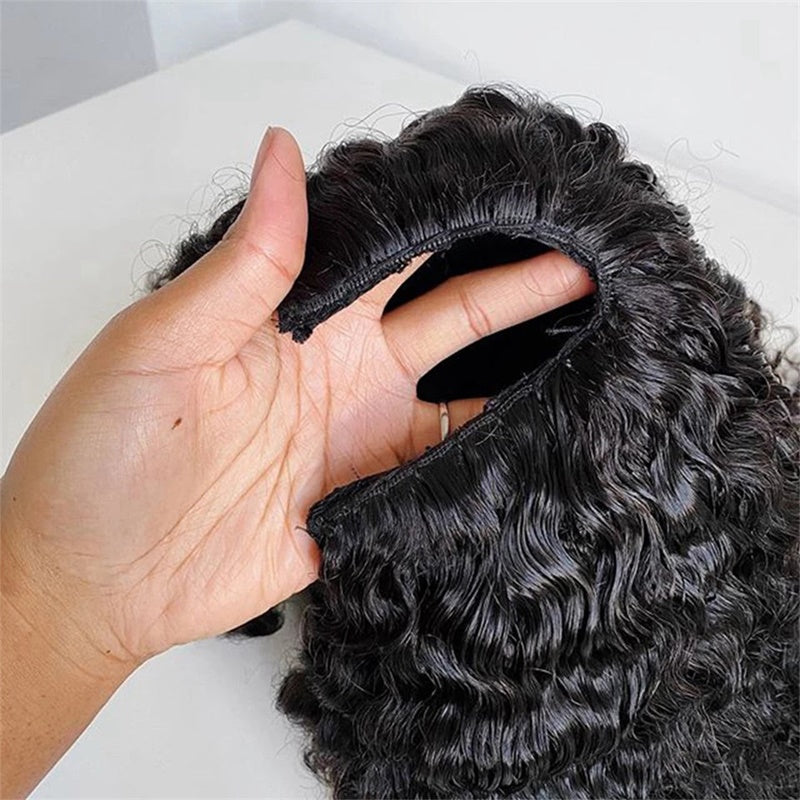 Rose Hair Water Wave U Part Wig Human Hair Wig