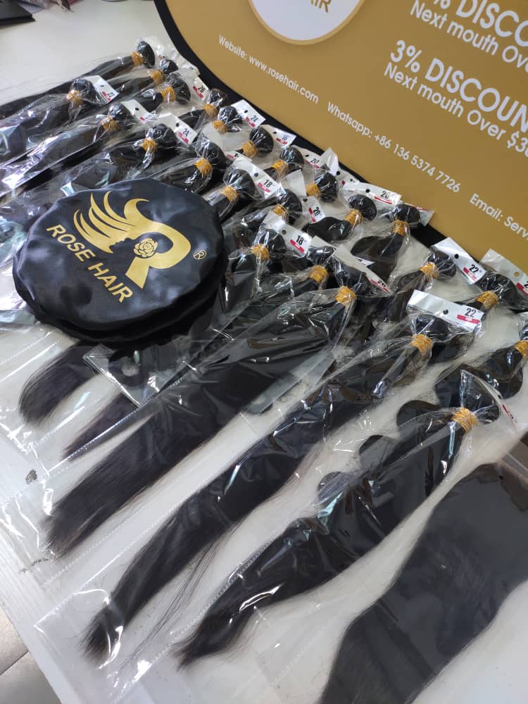 Wholesale Rosehair 10A/15A Grade 10 Bundles All Texture Brazilian Unprocessed Hair Deal - Rose Hair