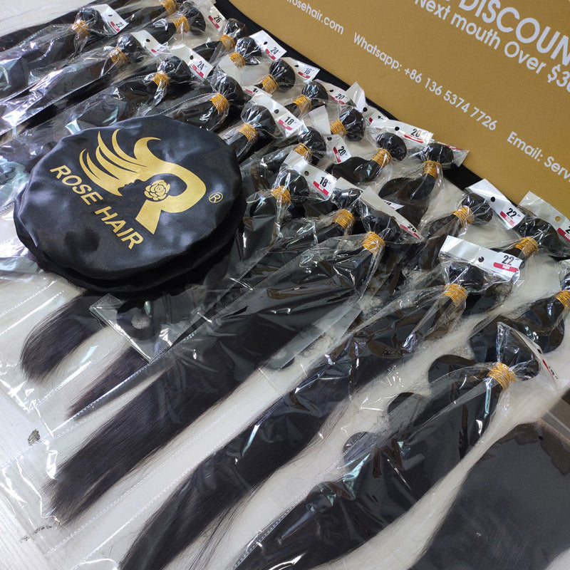 15A Grade Hair Bundles with Premium Virgin Hair Bundle Package Deal - Rose Hair