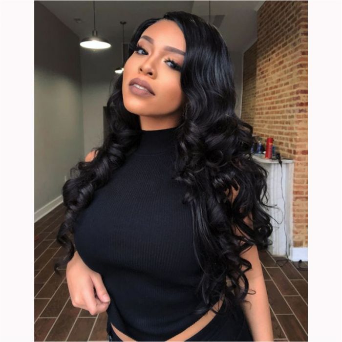 Pre Plucked Swiss 360 Lace Loose Wave Wig Best Brazilian Human Virgin RoseHair Wig - Rose Hair