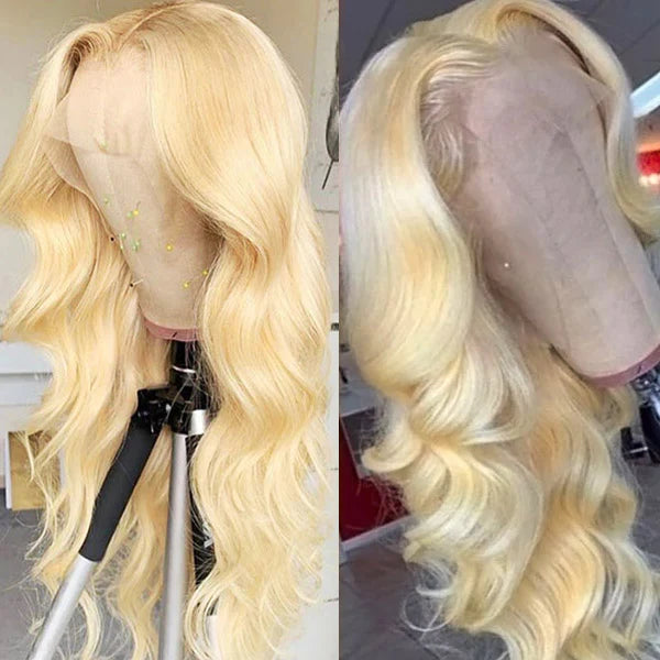 Rose Hair 613 Blonde 13x4 HD Lace Front Wig Body Wave 100% Human Hair