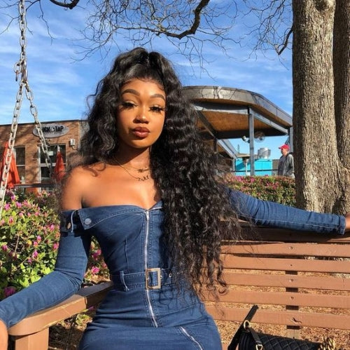 RoseHair 13x4 Lace Frontal Big Curly Affordable Brazilian Human Virgin Hair Wig