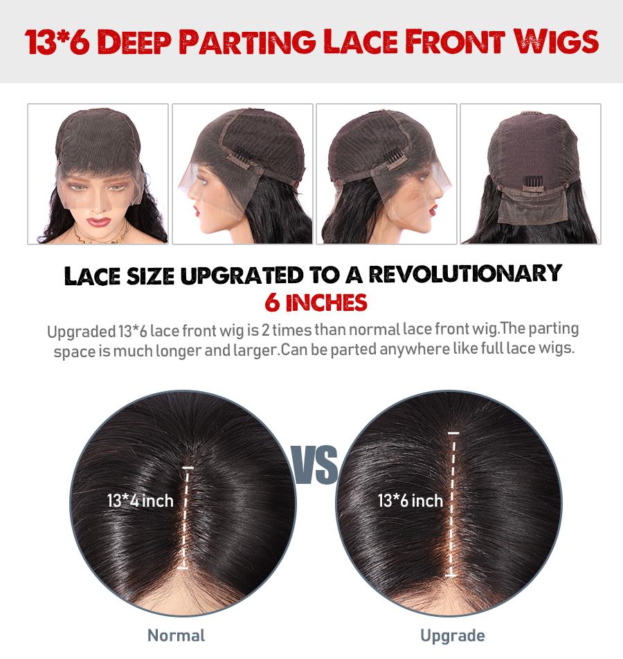 Rose Hair Human Virgin Hair 13*6 Frontal Lace Wig Loose Wave With Bangs The Same As The Hairstyle In The Picture - Rose Hair