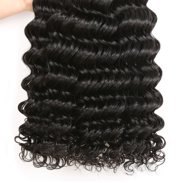 10A Grade 4PCS Deep Wave Best Brazilian Virgin Hair Bundles - Rose Hair