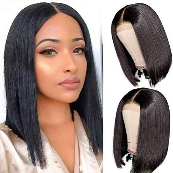 Rose Hair 18PCS 13x4 Transparent Lace Frontal Bob Wig Package Deal 180% Density All Textures