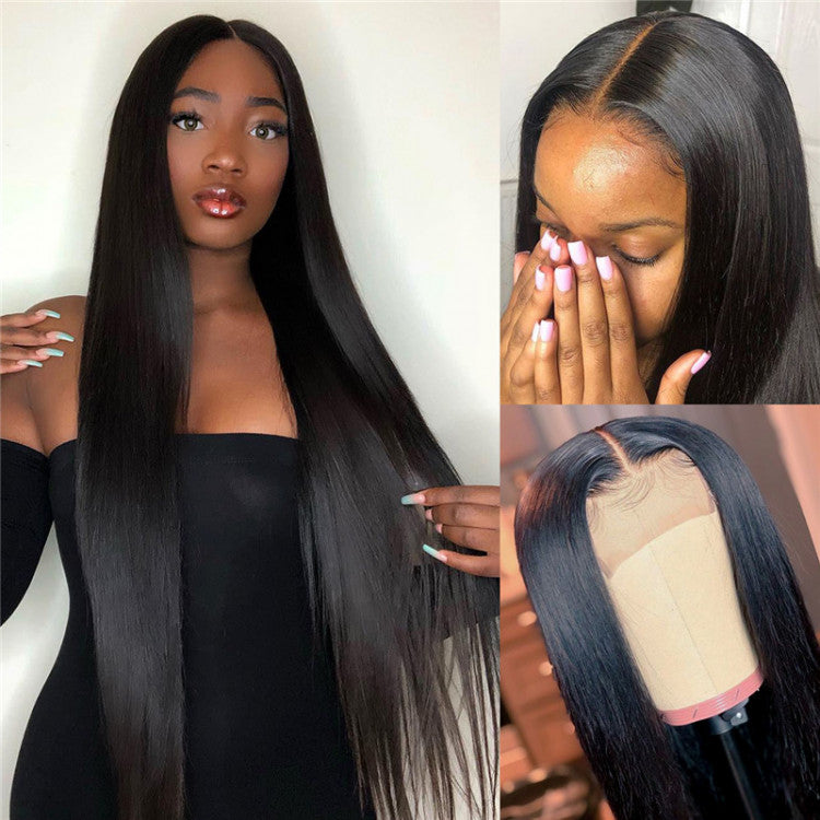 (Ariana Grande Styles) Rose Hair 13*4 Lace Frontal Straight Brazilian Human Virgin Hair Wig