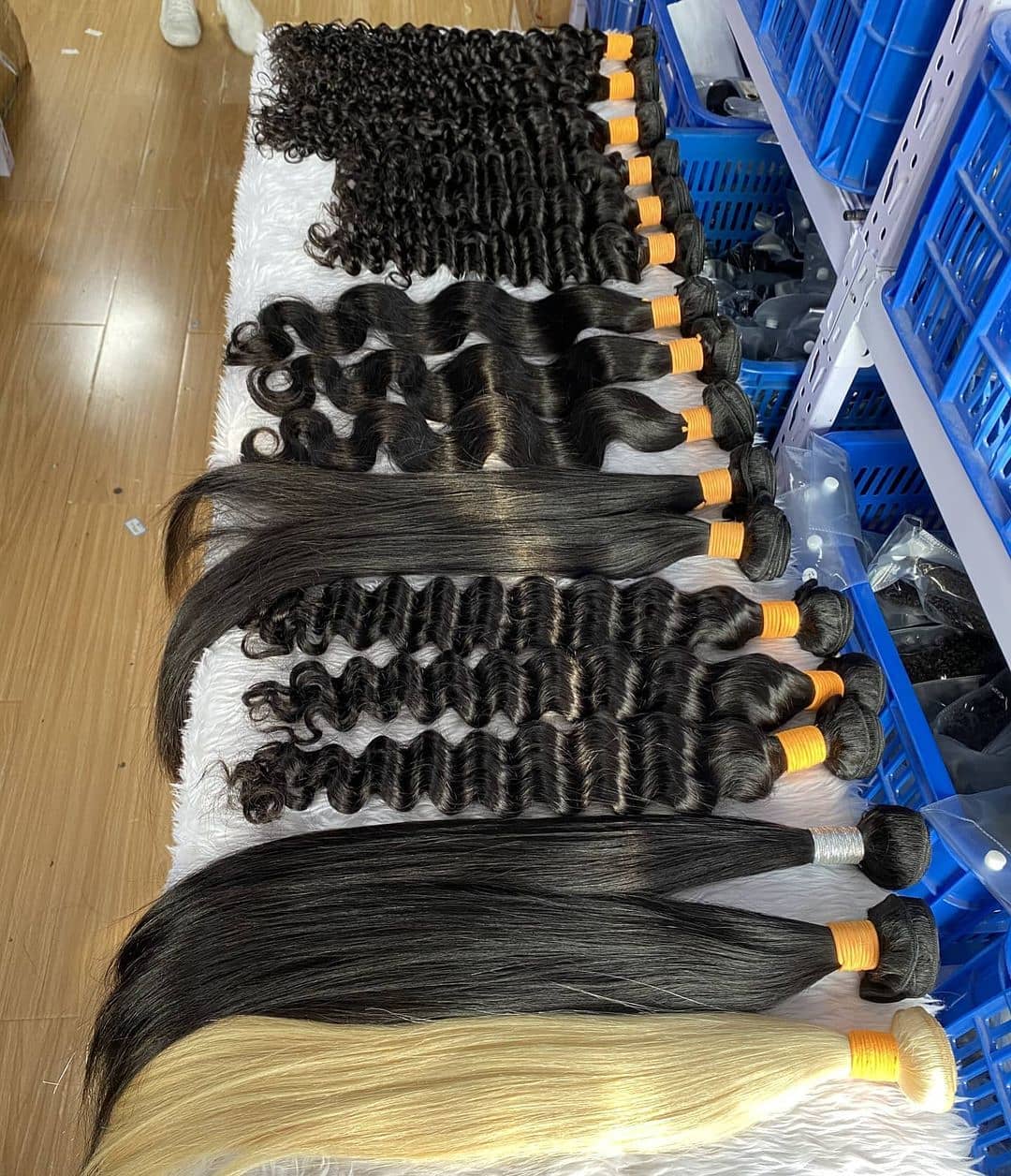 Rose Hair 42PCS 15A Grade Human Virgin Hair Bundles Wholesale Package Deal