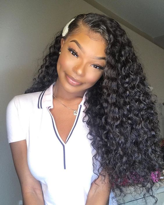 10A Grade 3 Bundles Brazilian Virgin Hair With 1 PCS Per Plucked 360 Lace Frontal Water Wave - Rose Hair