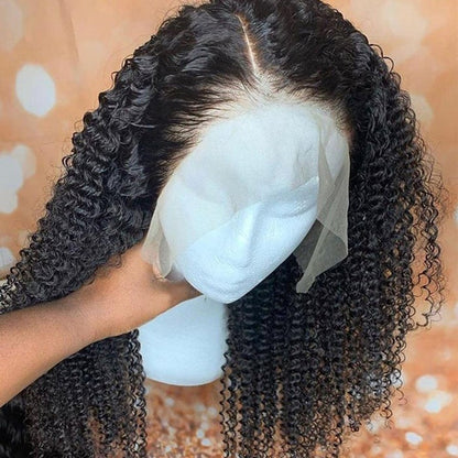 Rose Hair Kinky Curly 13x6 Lace Front Wig Human Hair Wig