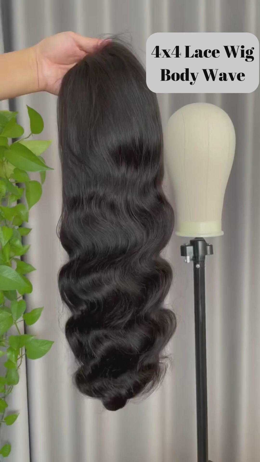 Rose Hair Body Wave 4x4 Lace Closure Wig Human Hair Wig