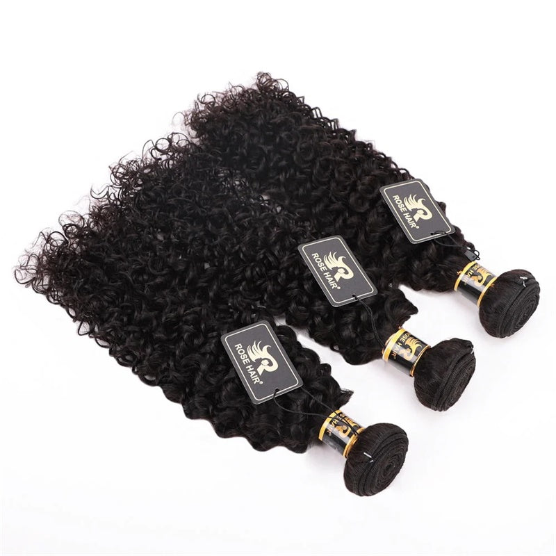 Rose Hair 10A Grade 1 Bundle Kinky Curly Brazilian Virgin Hair Bundles
