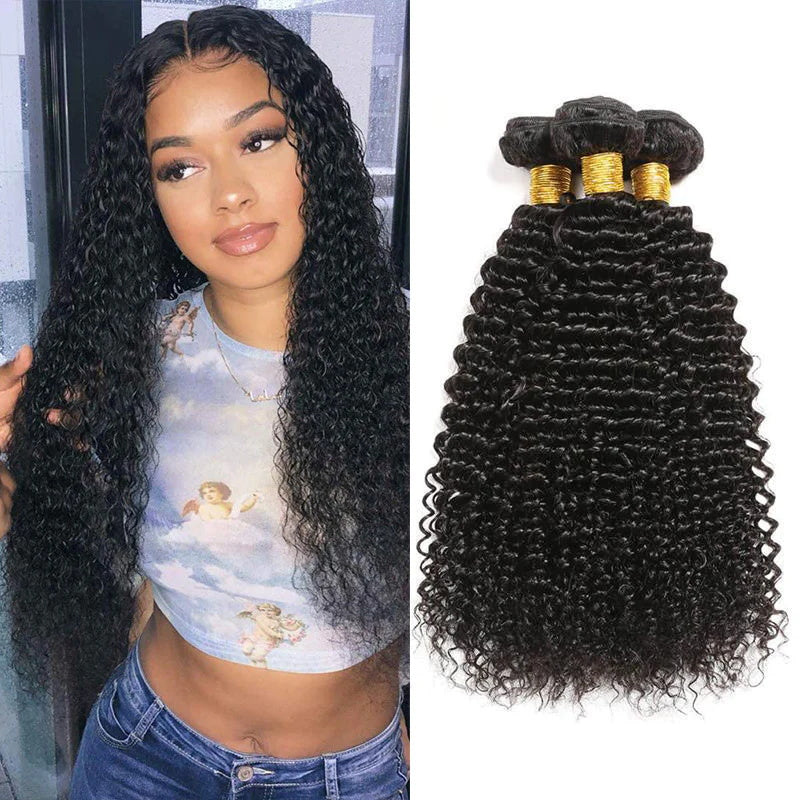 Rose Hair 15A Grade 3 Bundles Kinky Curly Brazilian Virgin Hair Bundles