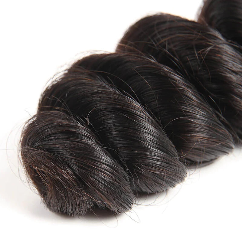 Rose Hair 15A Grade 3 Bundles Loose Wave Brazilian Virgin Hair Bundles