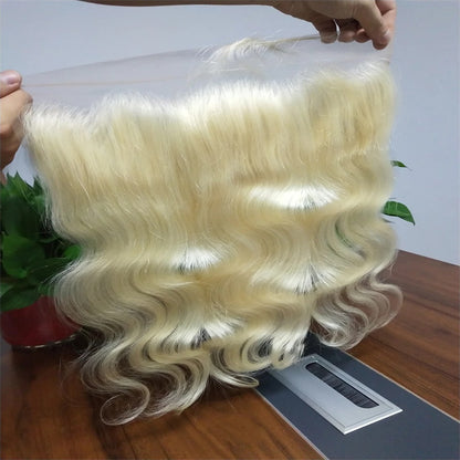 Rose Hair 1Pcs Blonde 613 Color Body Wave 13x4 Lace Frontal Brazilian Virgin Hair