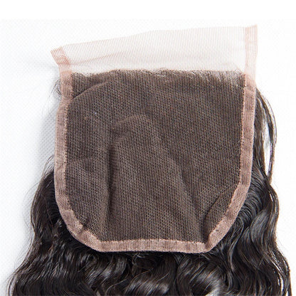 Rose Hair 1Pcs Water Wave 4x4 Lace Closure Brazilian Virgin Hair
