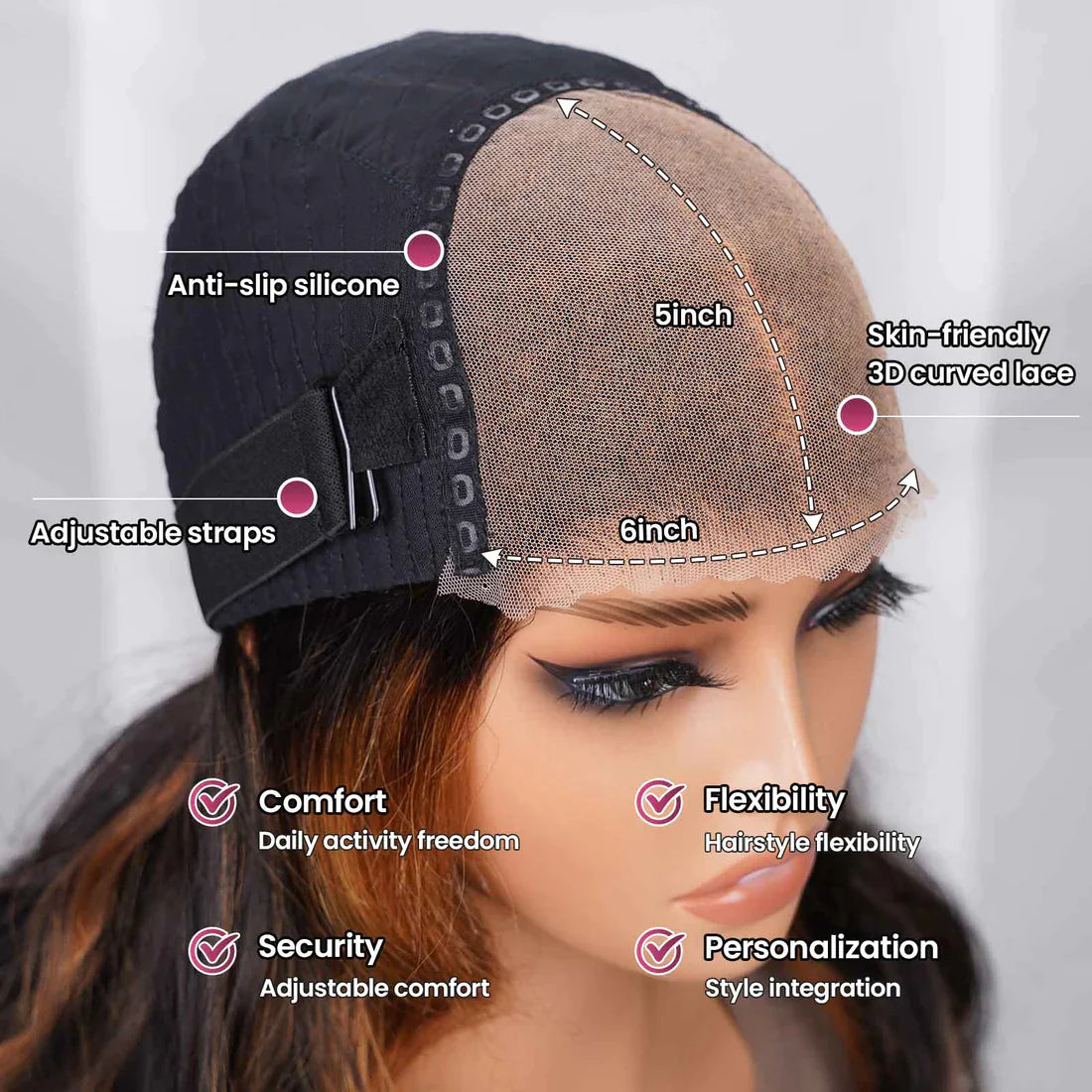 Jerry Curly Pre-Cut 13x4 Lace Closure Real Glueless Wig Pre-Plucked/Pre-Bleached Natural Black Human Hair Wigs