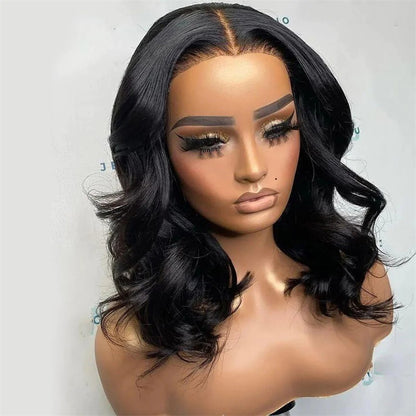 Rose Hair Body Wave 13x4 lace Front Bob Wig Human Hair Wig