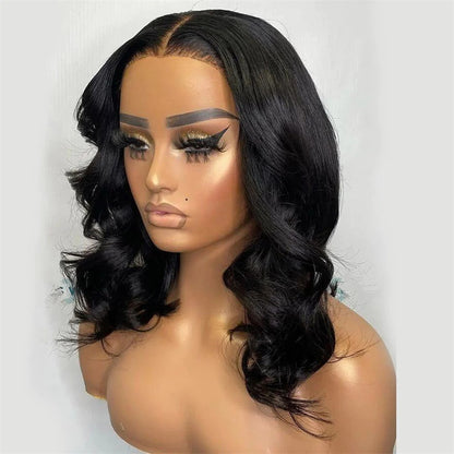 Rose Hair Body Wave 13x4 lace Front Bob Wig Human Hair Wig