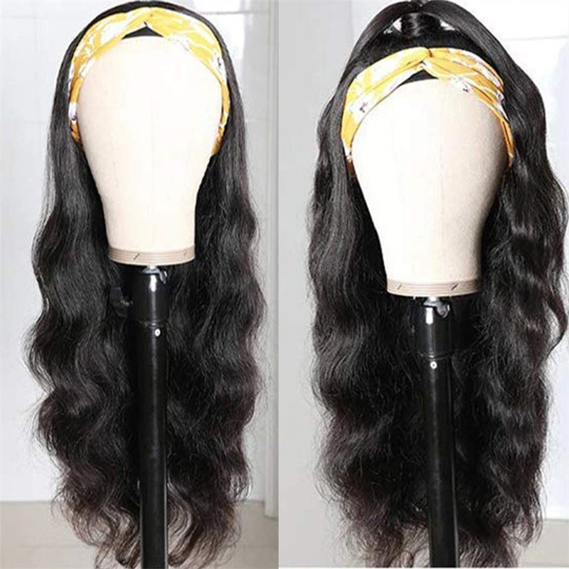 Rose Hair Body Wave Headband Wig Human Hair Wig