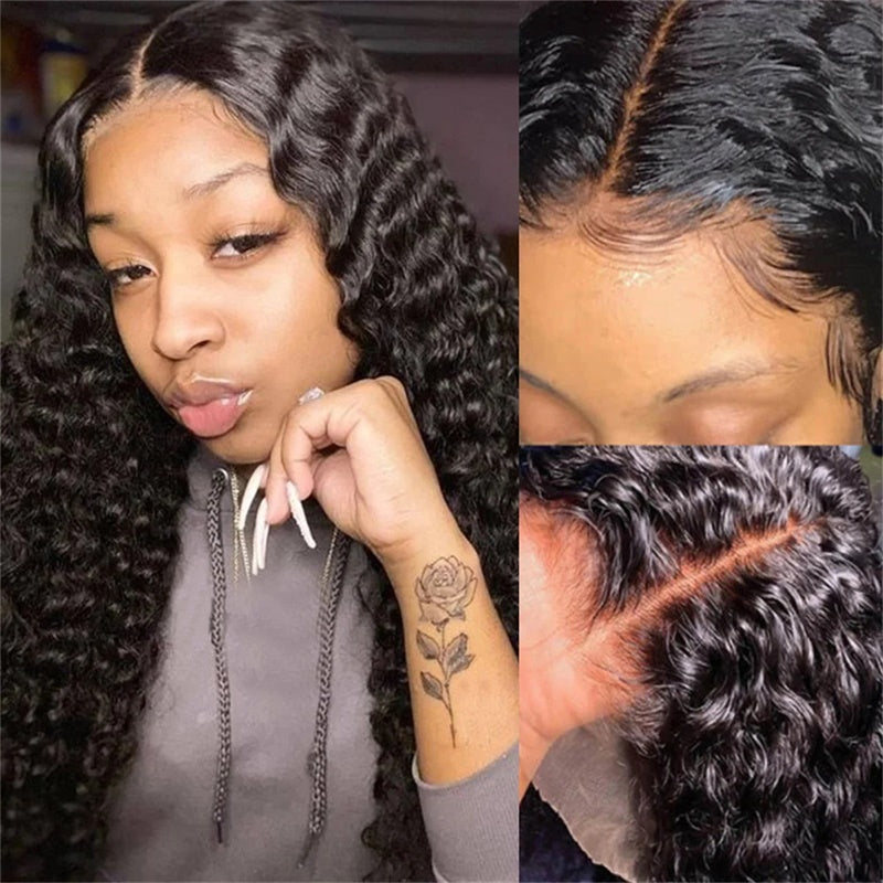 Rose Hair Deep Wave Full Lace Wig Human Hair Wig