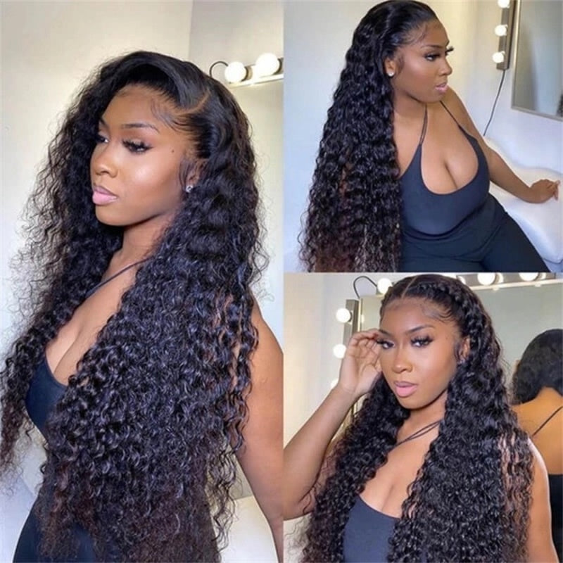 Rose Hair Jerry Curly 13x4 HD Lace Wig Human Hair Wig