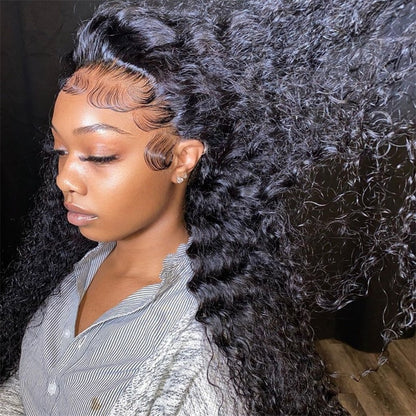 Rose Hair Jerry Curly 360 Lace Wig Human Hair Wig