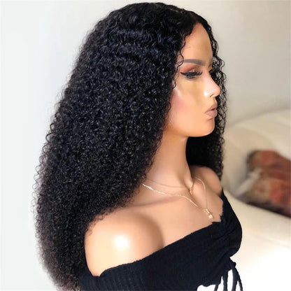 Rose Hair Kinky Curly 13x4 Lace Front Wig Human Hair Wig