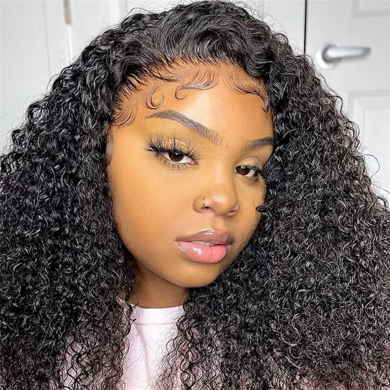 Rose Hair Kinky Curly 13x6 Lace Front Wig Human Hair Wig