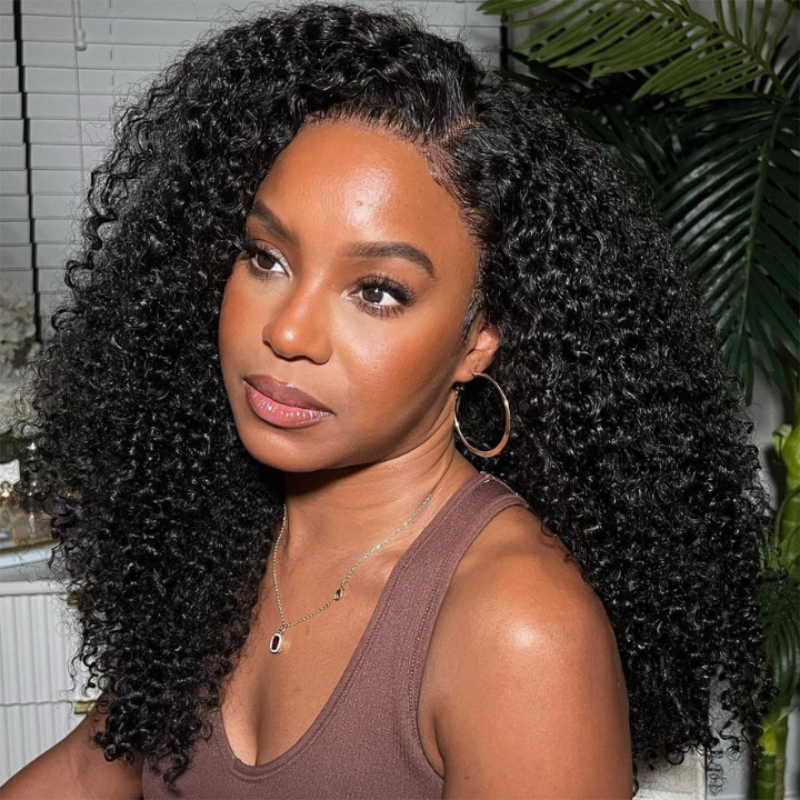 Rose Hair Kinky Curly 5x5 Lace Closure Wig Human Hair Wig