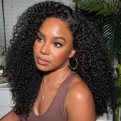 Rose Hair Kinky Curly 5x5 Lace Closure Wig Human Hair Wig
