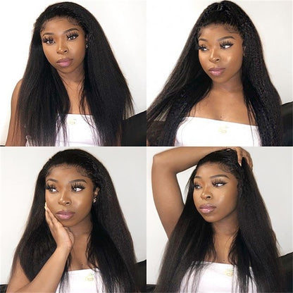 Rose Hair Kinky Straight Full Lace Wig Human Hair Wig
