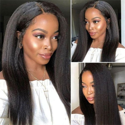 Rose Hair Kinky Straight Full Lace Wig Human Hair Wig
