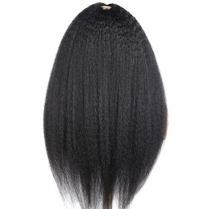 Rose Hair Kinky Straight V Part Wig Human Hair Wig