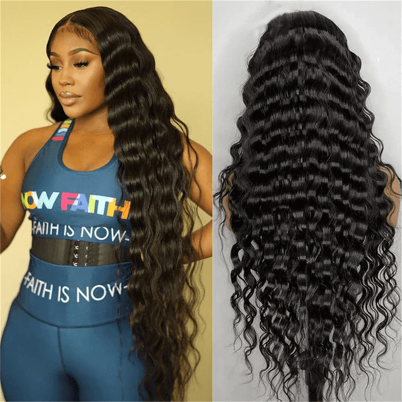 Rose Hair Loose Deep Wave 13x4 HD Lace Wig Human Hair Wig
