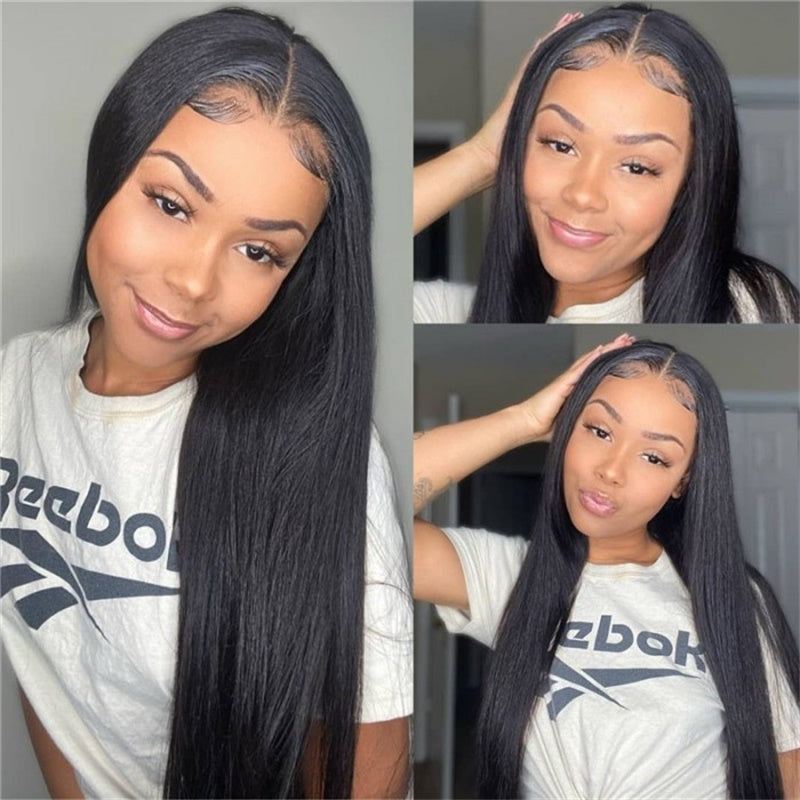 Rose Hair Straight Hair 13x4 Lace Front Wig Human Hair Wig