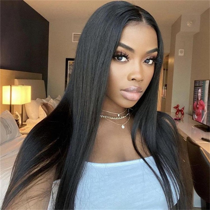 Rose Hair Straight Hair 4x4 Lace Closure Wig Human Hair Wig