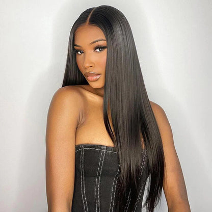 Rose Hair Straight Hair 4x4 Lace Closure Wig Human Hair Wig