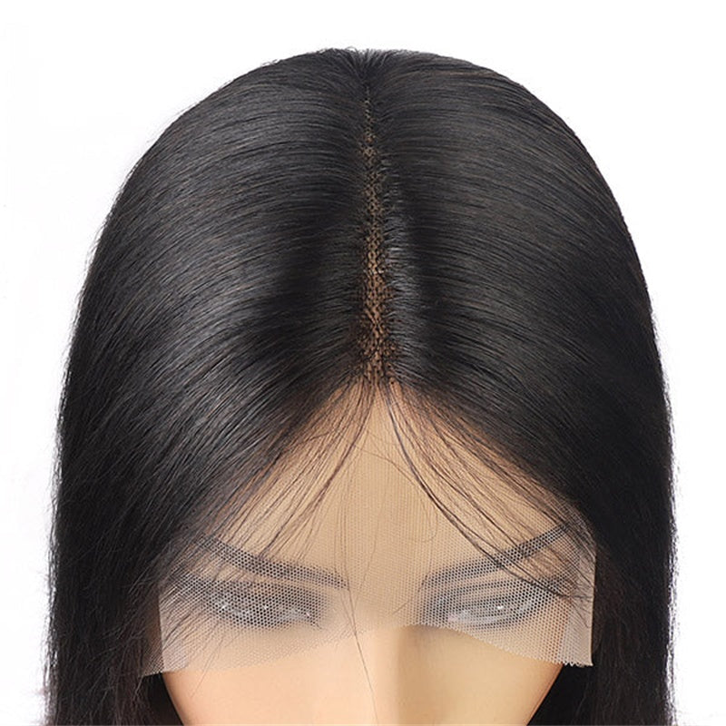 Rose Hair Straight Hair T Part Wig Human Hair Wig