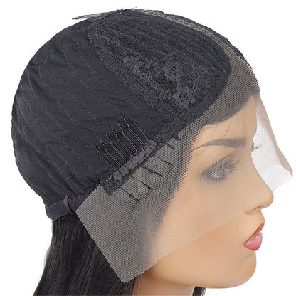 Rose Hair Straight Hair T Part Wig Human Hair Wig