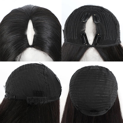 Rose Hair Straight Hair V Part Wig Human Hair Wig