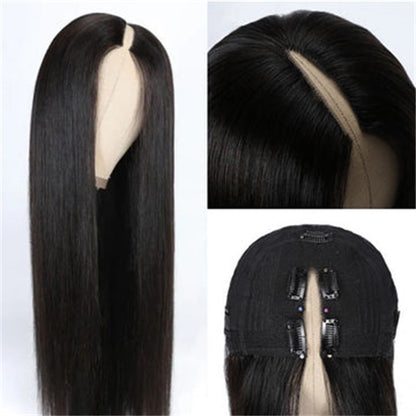 Rose Hair Straight Hair V Part Wig Human Hair Wig