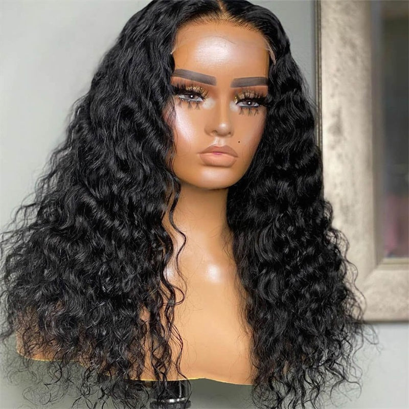 Rose Hair Water Wave 4x4 Lace Closure Wig Human Hair Wig