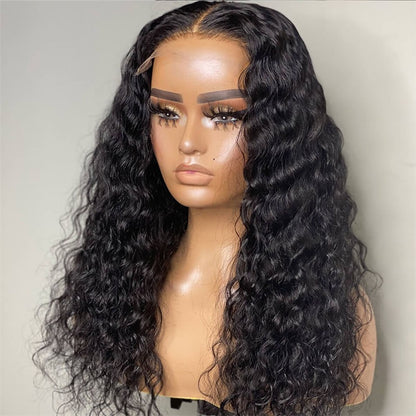 Rose Hair Water Wave 4x4 Lace Closure Wig Human Hair Wig