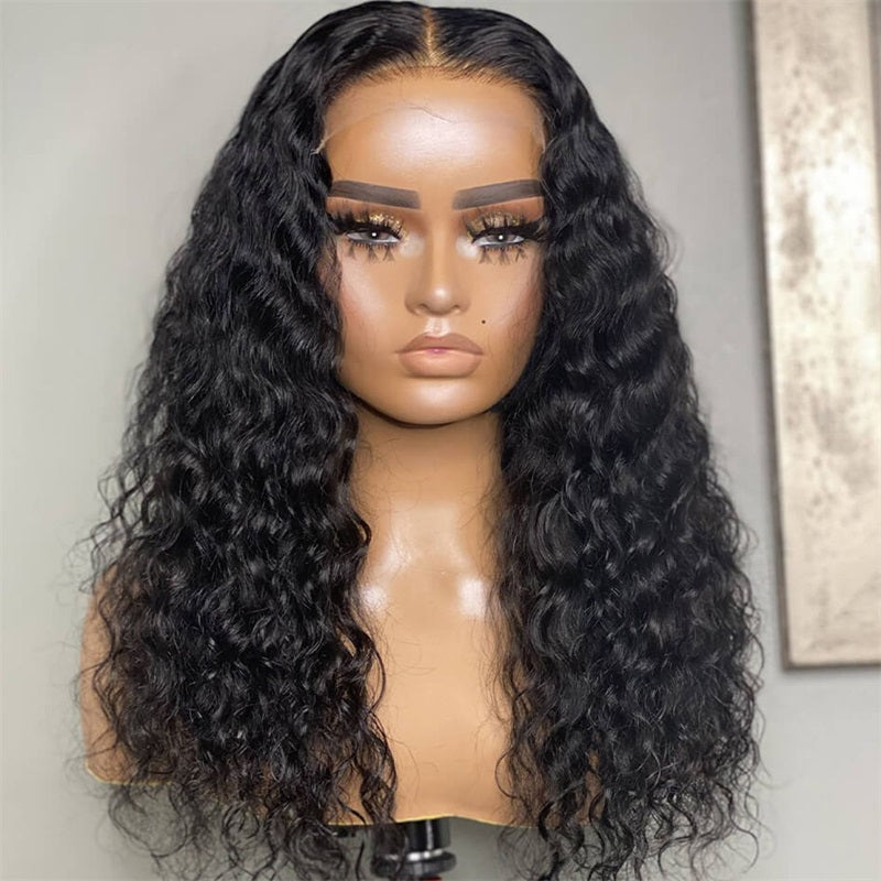 Rose Hair Water Wave 4x4 Lace Closure Wig Human Hair Wig