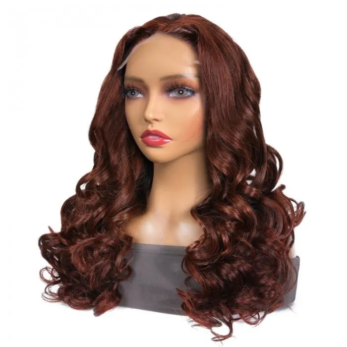 Reddish Brown 5x5 HD Lace Closure Wig 