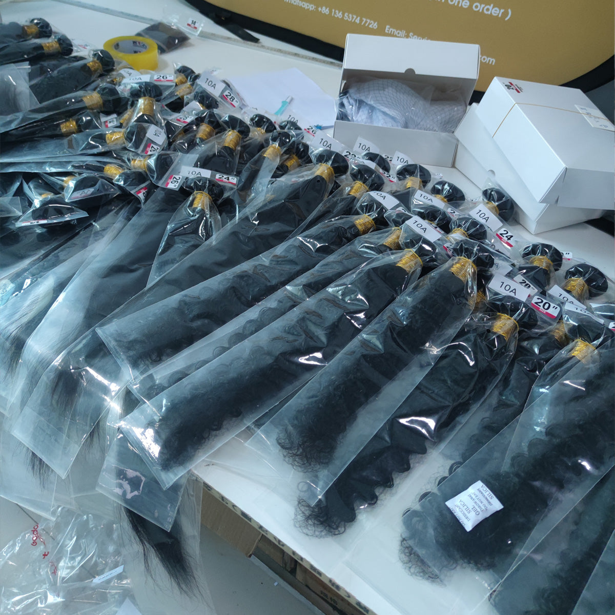 10A Grade Hair Bundles with 4*4 Lace Closure Package Deal - Rose Hair