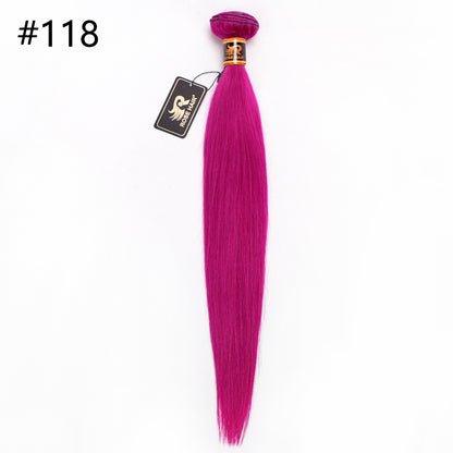 10A Grade 1PC Straight Color Best Brazilian Virgin Hair Bundles - Rose Hair